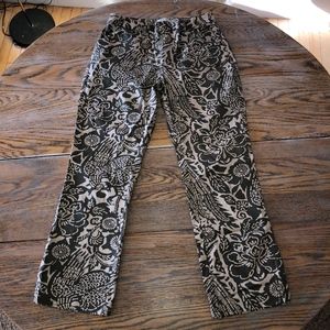 OLD NAVY crop stretch printed pant